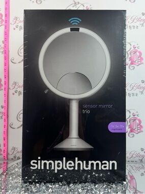 simplehuman mirror Silver/Gray Sensor Mirror Trio - Illuminated Vanity Mirror